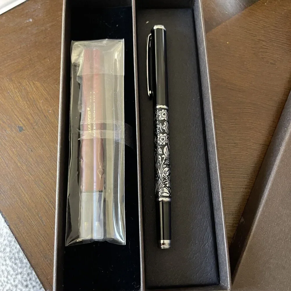 ARTEX extreme half-section neutral ballpoint pen summer hibiscus W/box & Refills